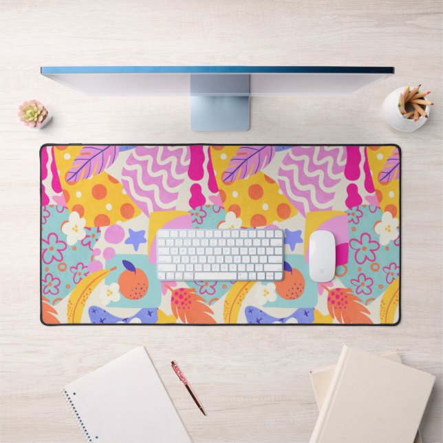 Vibrant Maxi Patchwork Desk Mat (Office 1)