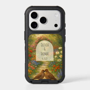 Vibrant Maximalist Garden Arch Lovebirds Custom iPhone 17 Pro Case