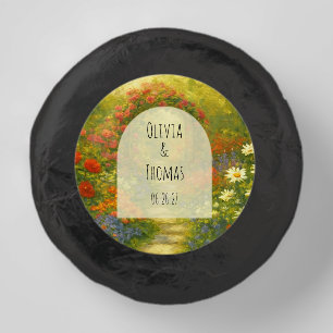 Vibrant Maximalist Garden Wedding Dipped Oreo Cookie Favors