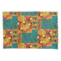 Vibrant Maximalist Pink & Teal Butterfly Art