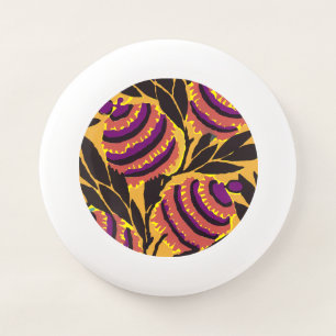 Vibrant Maximalist Purple & Teal Floral Print Wham-O Frisbee