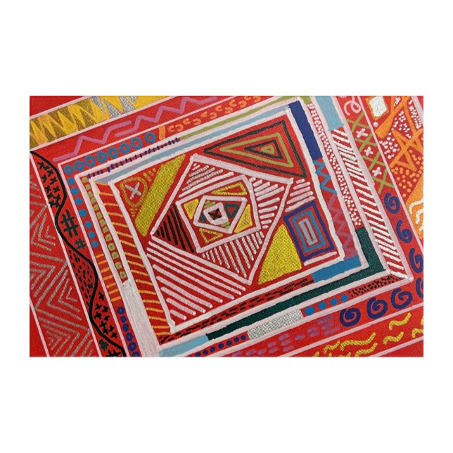 Vibrant Maze Acrylic Print (Front)