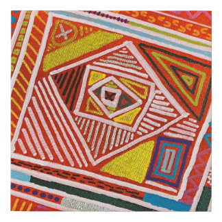 Vibrant Maze Faux Canvas Print