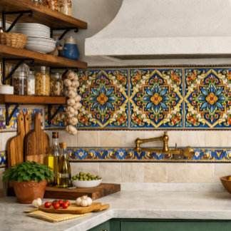 Vibrant Mediterranean  Ceramic Tile