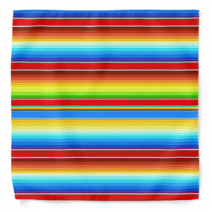 Vibrant Mexican Blanket Traditional Spanish Serape Bandana