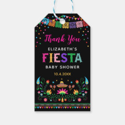 Vibrant Mexican Fiesta Baby Shower Birthday Party Gift Tags