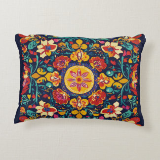 "Vibrant Mexican Fiesta Pillow" Accent Pillow