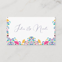 Vibrant Mexican Fiesta Style Rainbow Wedding