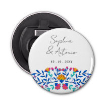 Vibrant Mexican Floral Fiesta Wedding Bottle Opener