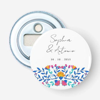 Vibrant Mexican Floral Fiesta Wedding Bottle Opener