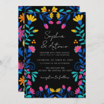 Vibrant Mexican Floral Fiesta Wedding Invitation