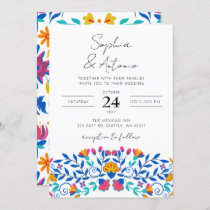 Vibrant Mexican Floral Fiesta Wedding Invitation