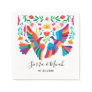 Vibrant Mexican Inspired Birds and Floral Napkins