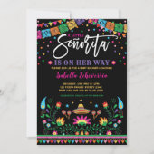 Vibrant Mexican Senorita Fiesta Baby Shower Invitation (Front)