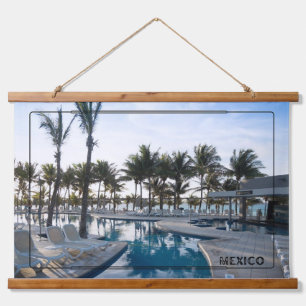 Vibrant Mexico Resort Hanging Tapestry