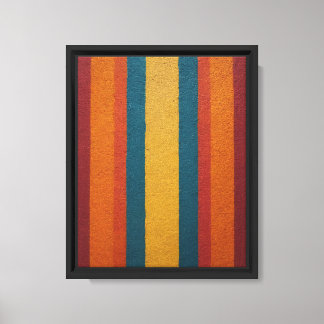 Vibrant Mid-Century Modern Abstract Art Canvas Print