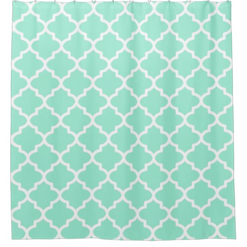 Vibrant Mint Shower Curtain