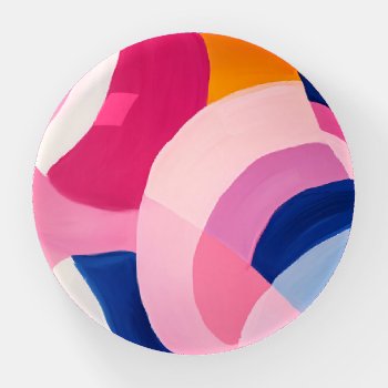 Vibrant Modern Art  Paperweight by spinsugar at Zazzle