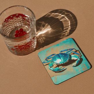 Vibrant modern blue  crab