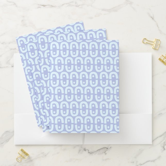 Vibrant Modern Pattern with Bold Color Shapes Pocket Folder (In Situ)