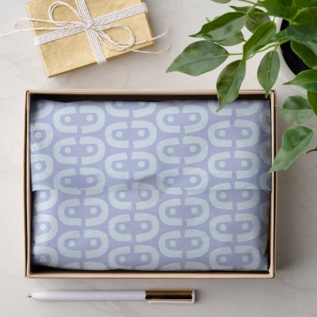 Vibrant Modern Pattern with Bold Color Shapes Tissue Paper (Gift)