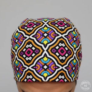 Vibrant Modern Tribal Geometric Ethnic Boho Bandana
