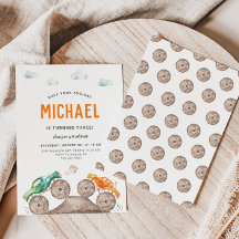 Vibrant Monster Truck Invitation