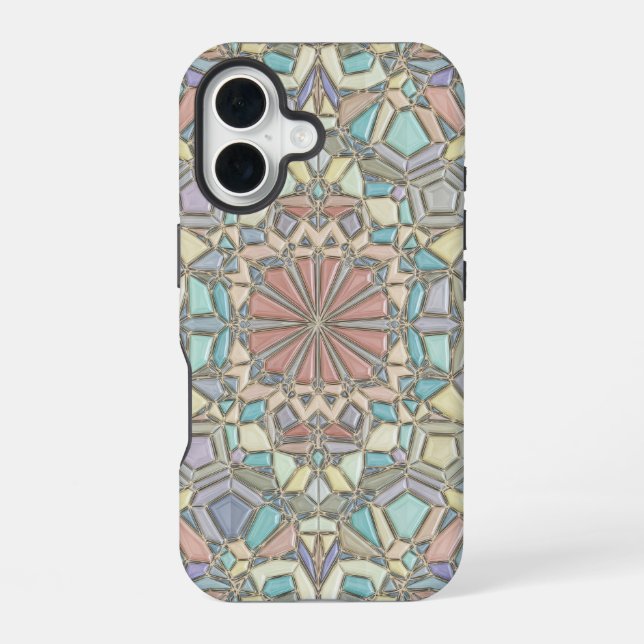 vibrant mosaic iphone case (Back)