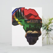 Vibrant Mosaic of Africa: Decorative Pattern Art (Standing Front)