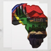 Vibrant Mosaic of Africa: Decorative Pattern Art (Front/Back)