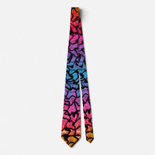 Vibrant Mosaic Tiled Circular Pattern Neck Tie