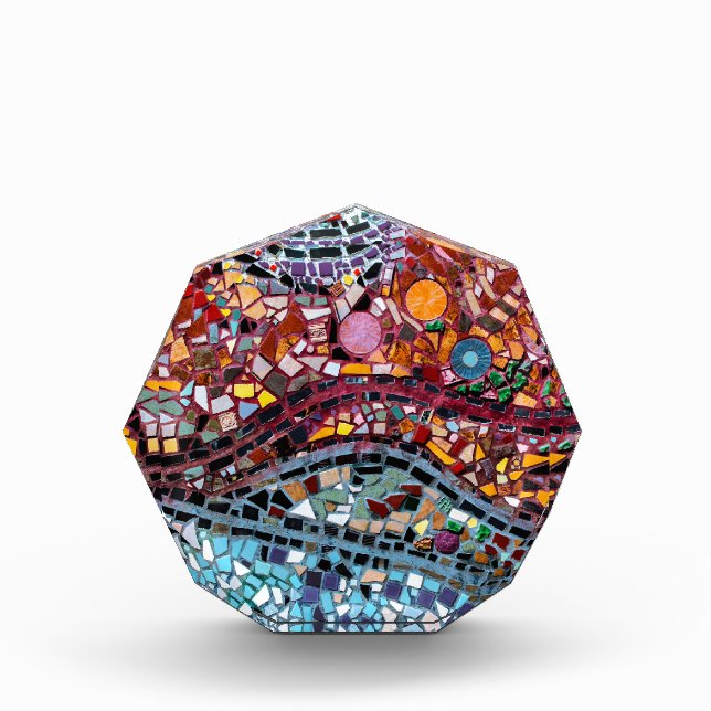 Vibrant Mosaic Wall Art Acrylic Award (Front)
