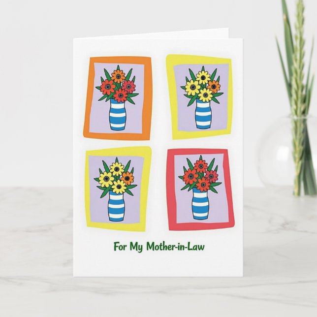 Vibrant Mother In Law Card (Front)