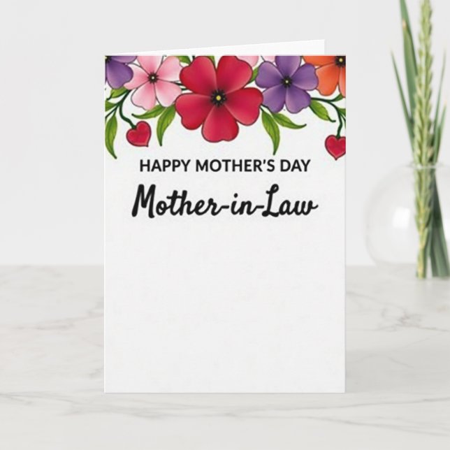 Vibrant Mothers Day Arch Card (Front)