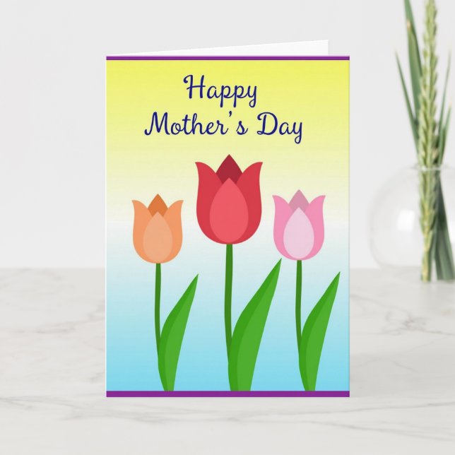 Vibrant Mothers Day Card (Front)