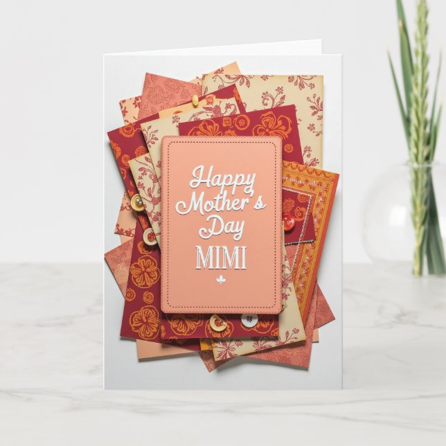 Vibrant Mothers Day Collage Card (Front)