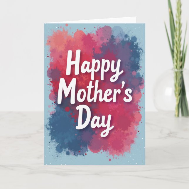 Vibrant Mothers Day Design Card (Front)
