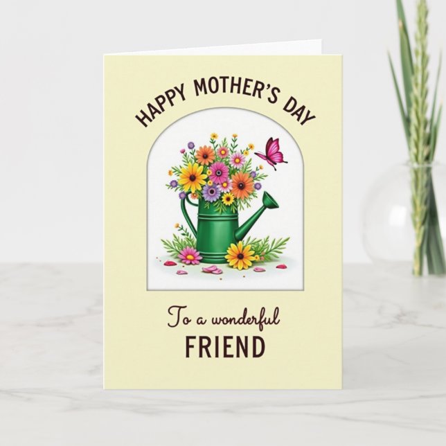 Vibrant Mothers Day Friend Card (Front)