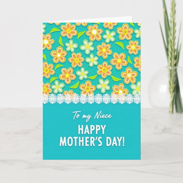 Vibrant Mothers Day Mosaic Card (Front)