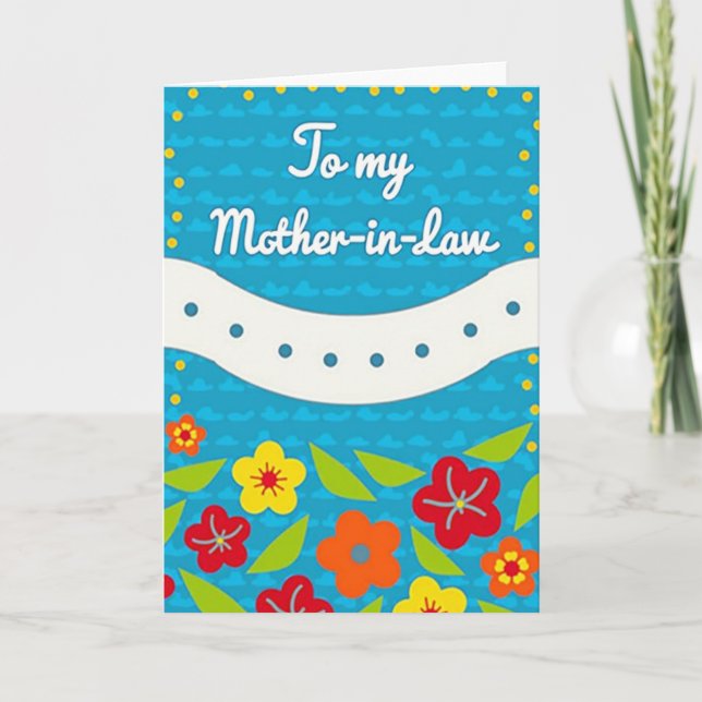 Vibrant Mothers Day Scene Card (Front)