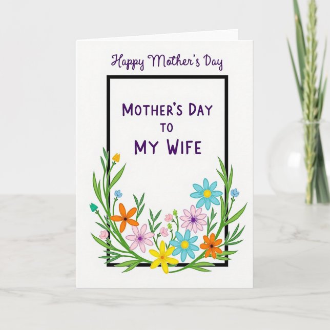 Vibrant Mothers Day Tribute Card (Front)