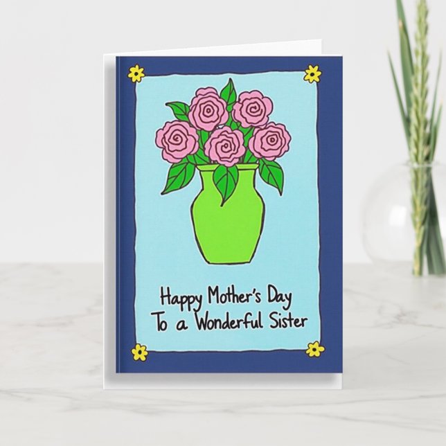 Vibrant Mothers Love Art Card (Front)
