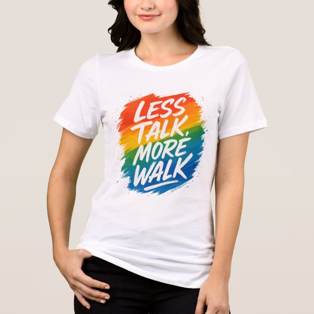 Vibrant Motivational Graphic Tri-Blend Shirt (Front)