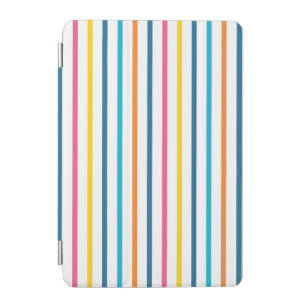 Vibrant Multi-Color Vertical Striped iPad Mini Cover