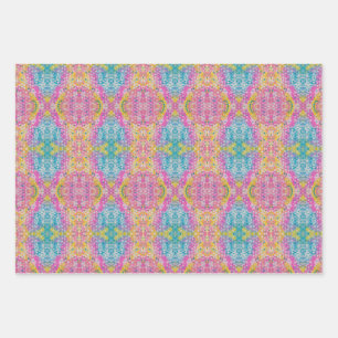 Vibrant Multicolor Abstract Design Wrapping Paper Sheets