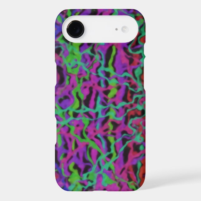 Vibrant Multicolor Abstract Texture Case-Mate iPhone Case (Back)