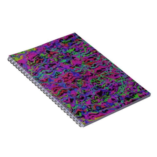 Vibrant Multicolor Abstract Texture Notebook (Right Side)