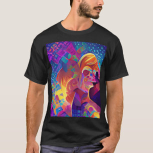 Vibrant multicolor beautiful purple yellow fuchsia T-Shirt