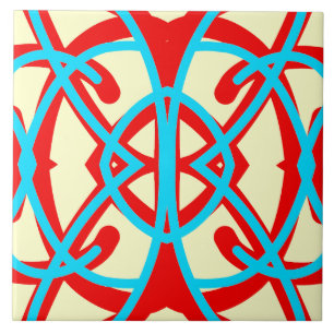 Vibrant multicolor classic pattern ceramic tile