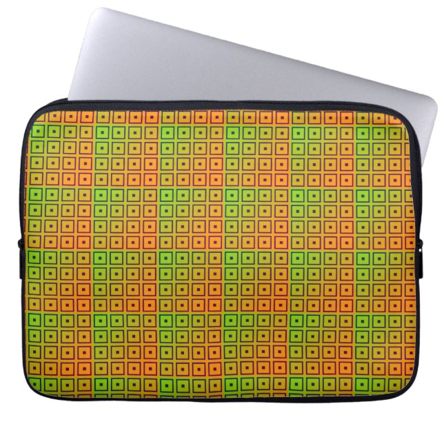 Vibrant multicolor  laptop sleeve (Front)